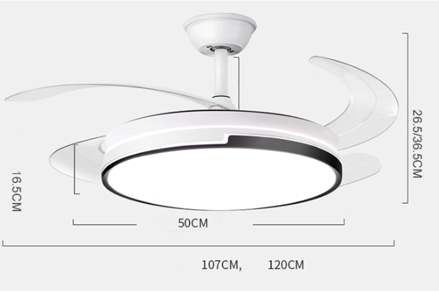 1 Ster & Meer - Plafondventilatoren Met Lamp / Speciale