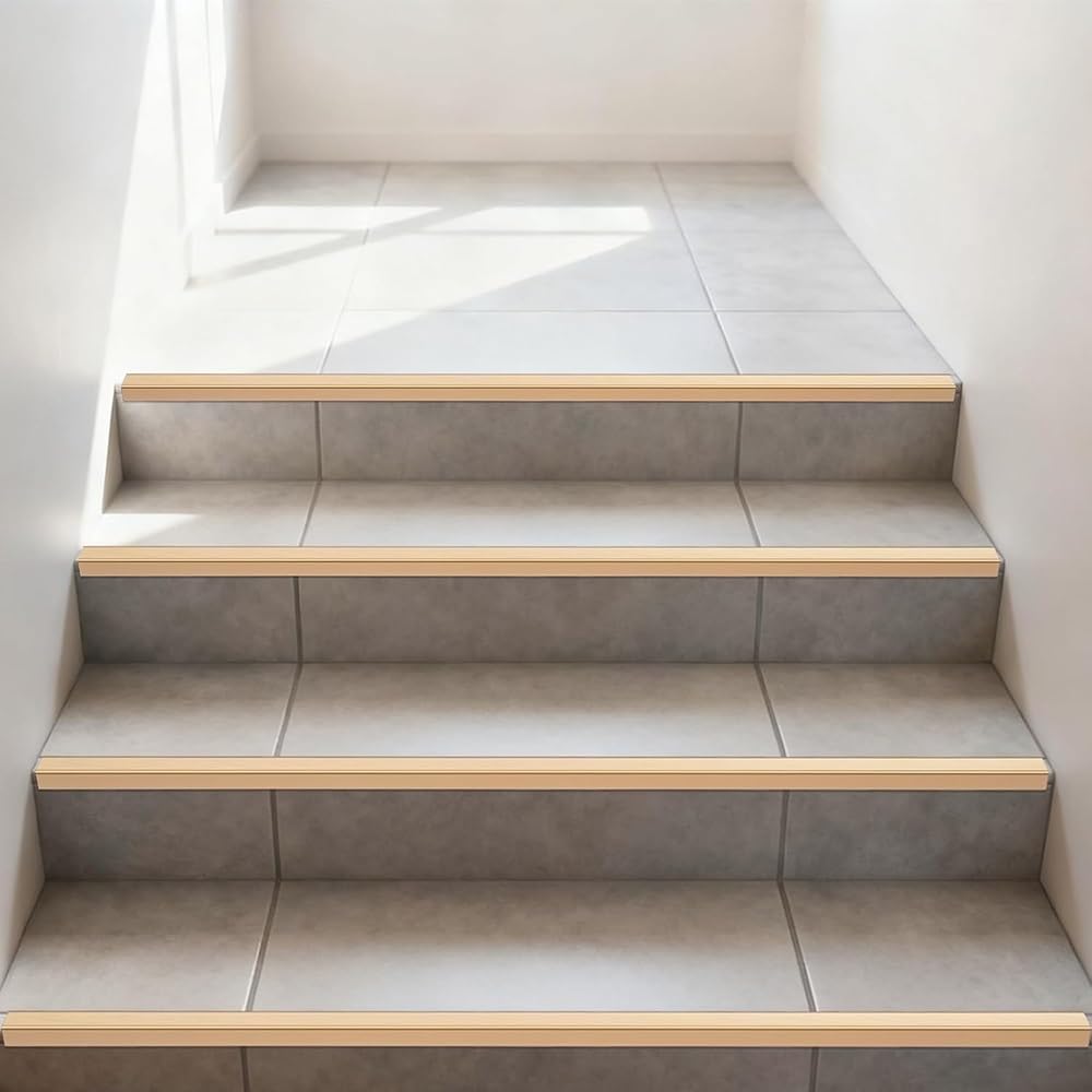 90cm Perfil De Borde De Escalera Aluminio Antideslizante Borde Escalonado