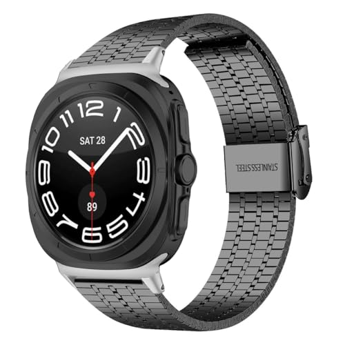 Bracelet montre galaxie ultra 47mm en acier inoxydable maille affaires pour hommes et femmes