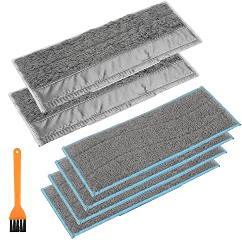 ZOGPLG 4 Wet & 2 Dry Mopps Pads für iRobot Braava Jet M6,Waschbare&Wiederverwendbare Cover