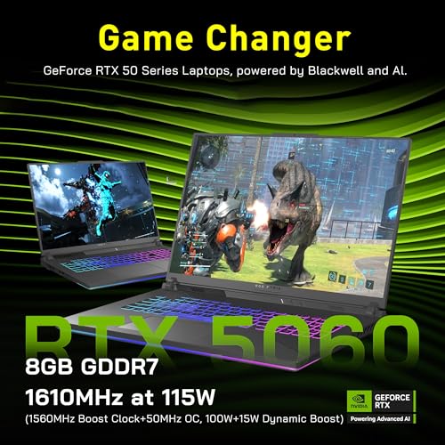Image of ASUS ROG Strix G18 18 inch WQXGA 240Hz Gaming Laptop, AMD Ryzen 9 8940HX, GeForce RTX 5060 8GB GDDR7, 32GB DDR5, 3TB Storage(2TB SSD+1TB Docking Station Set), 4-Zone RGB Backlit Keyboard, Win 11 Pro, Gray