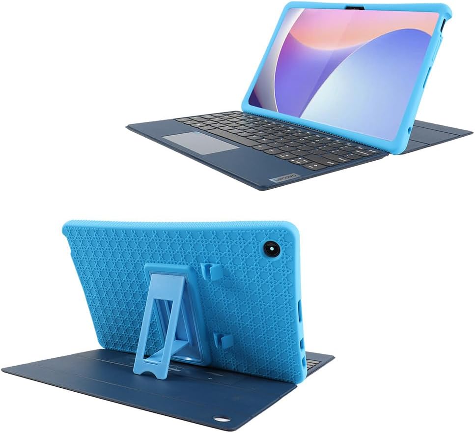 Compatible with Case for Lenovo Chromebook Duet 3 11IAN8 11.5-INCH Tablet, Full Coverage Ultra Slim Adjustable Stand Silicone Shockproof Lightweight Protective Cover Case (Black)