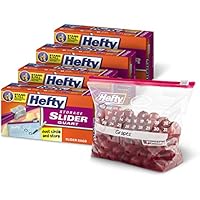 160-Count (4x40-ct.) Hefty Slider Storage Calendar Bags (Quart Size) only .53-.54: eDeal Info