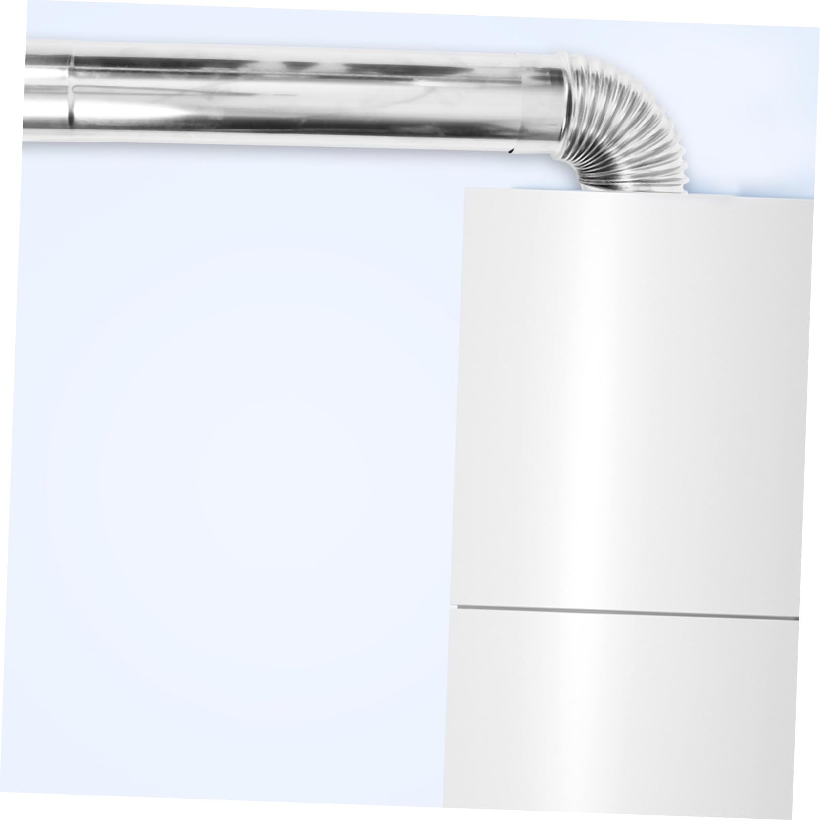 Stainless Steel Chimney Flue with Elbow Easy to Install Vent Hose for Heating Stoves Fireplaces and Boilers Durable and Versatile Exhaust for Home Use 4