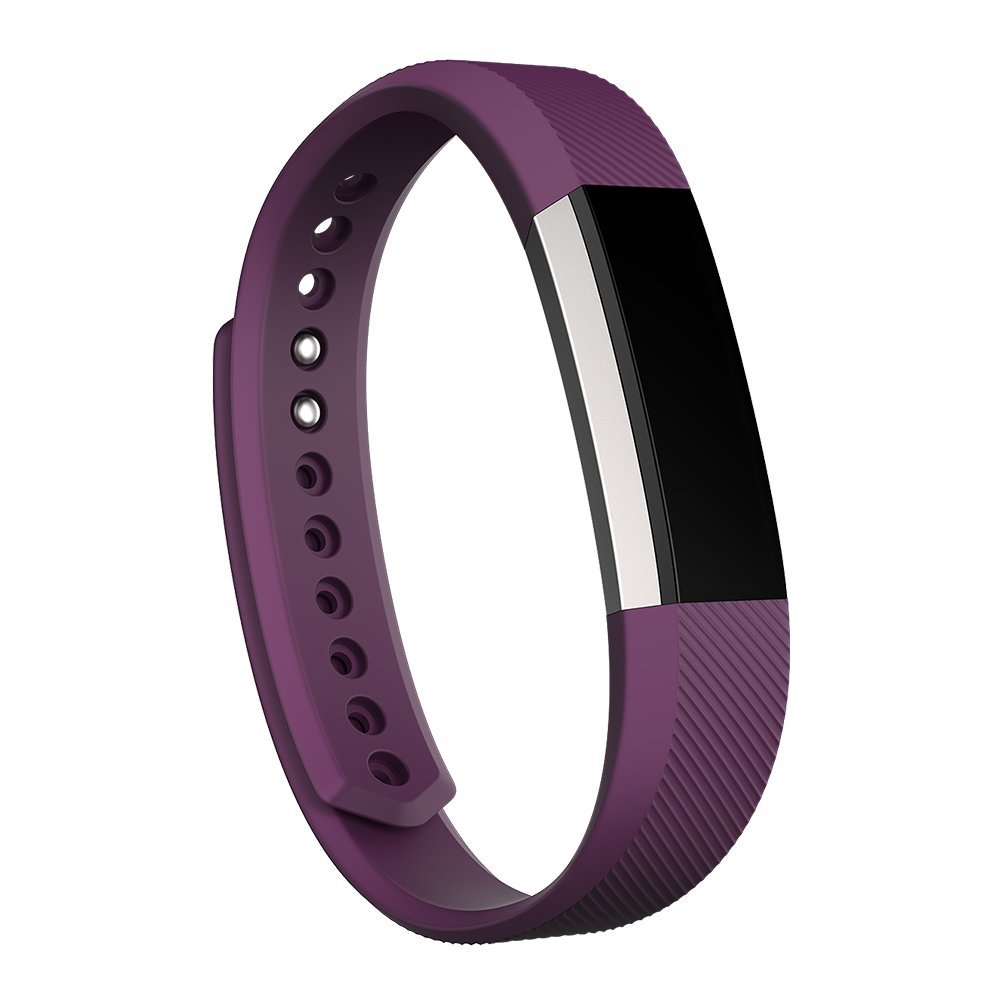 Fitbit Alta Wireless Activity and Fitness Tracker Smart Wristband, Plum, Large (6.7-8.1 in) (Renewed)