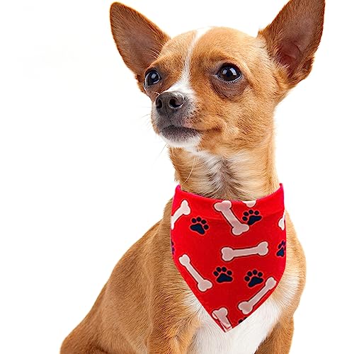 Pai sence 30pcs paw print dog bandanas bulk for small medium pets adjustable cat scarves daily birthday party wedding holiday bone yorkie triangle bibs scarf for girl boy grooming accessories 5 Pai sence 30pcs paw print dog bandanas bulk for small medium pets adjustable cat scarves daily birthday party wedding holiday bone yorkie triangle bibs scarf for girl boy grooming accessories - image 6