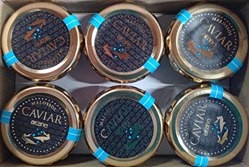 ロシア産 チョウザメ キャビア 18g×12瓶 フランス製造 アルカン