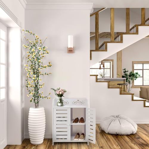 Zapatero de 3 niveles con 2 puertas para pasillo y hogar 3