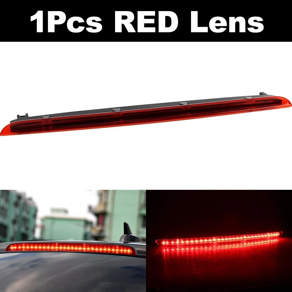 luz trasera del coche 4F9945097 para A6 4F para AVANT RS6 S6 C6 2004-2011 luz trasera de coche montaje alto LED tercer trasero freno(1pcs RED Lens)