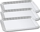  APS Partyplatte 3er Set CLASSIC 53 x 32,5 cm, Metall 395