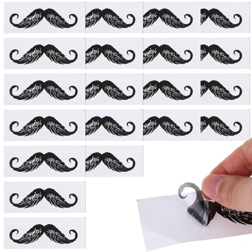 MOTHNUR Pegatinas Depilatorias para Vello Nasal y Barba 50 Unidades Adhesivas y Antiadherentes para Eliminar Vello y Estilizar Bigote Uso Facial y Nasal Piel Sensible Kit Práctico y