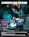 AZZUNO Aluminum MIG Welder 155A, 110V/220V Dual Vlotage 5 in 1 Gas MAG/Aluminum MIG/Gasless Flux Core MIG Welder/Stick/Lift TIG Welding Machine, Multiprocess Wire Feed Welder Machine