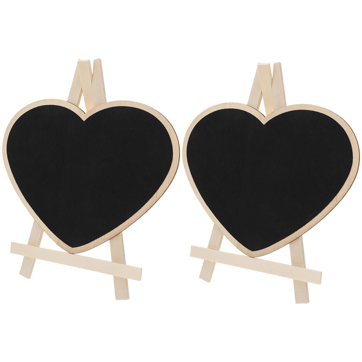 NUOBESTY 8stücke Herzförmige Kleine Kreidetafeln Mit Ständer Tischtafel Für Nachrichten Zeichnungen Und Dekoration Für Hochzeiten Und Kinderaktivitäten