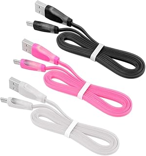 Hemobllo 3Pcs Carregador De Telefone Cabo De Carregamento De Telefone Cabo USB B USB A Carregador Carregadores De Celular Cabo De Carregamento Para Cabo De Carregador USB Cabo De Dados