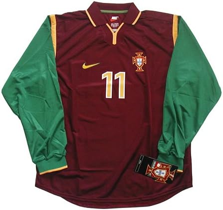 Amazon Nike ナイキ 1998 99 ポルトガル代表 選手用ホーム長袖 ユニフォーム 11 L ナイキ Nike ユニフォーム Amazon Nike ナイキ 1998 99 ポルトガル代表 選手用ホーム長袖 ユニフォーム 11 L ナイキ Nike ユニフォーム