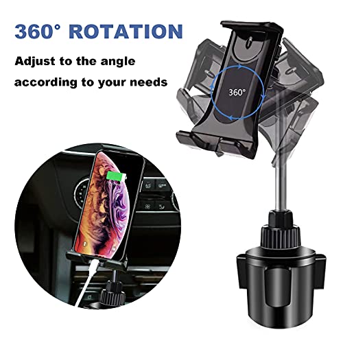 Lopnord Cup Holder Tablet Mount For Z Fold 4, Car Cup Mount Phone Holder Compatible With Samsung Galaxy Z Fold 3/Z Flip 3/S23 Ultra/S22/S22 Ultra/S21/Iphone 14 13 Pro Max Plus/Ipad Mini 6 8.3 Inch #TOP4