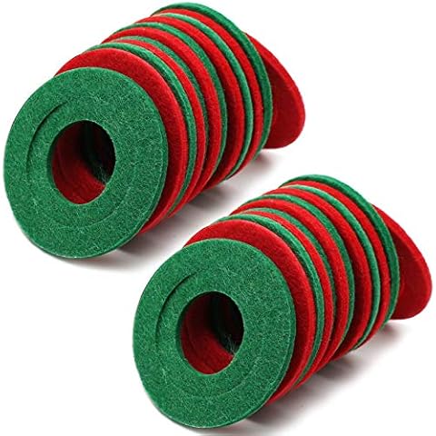 TKDMR Battery Terminal Anti Corrosion Washers Fiber - Battery washers Battery Terminal Protector Car Battery Corrosion prevention shim (24, Red) Cover