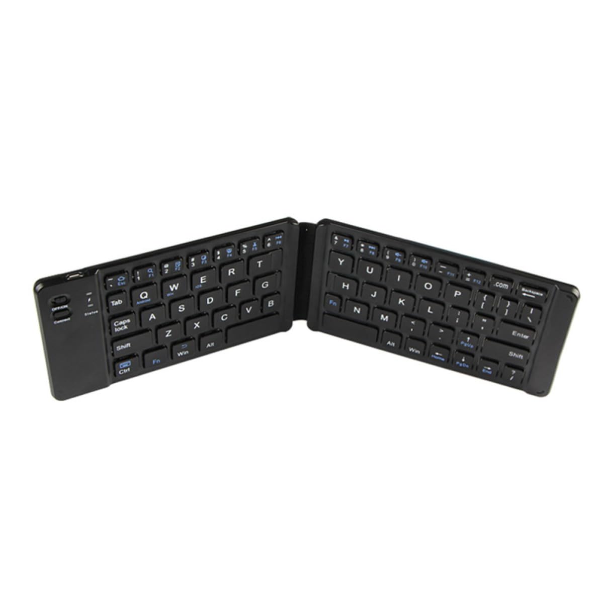 Cabilock Tastiera Wireless Pieghevole Portatile in Abs 67 Tasti Ultra Sottile, per Back To School Party e Uso Tablet e Cellulare