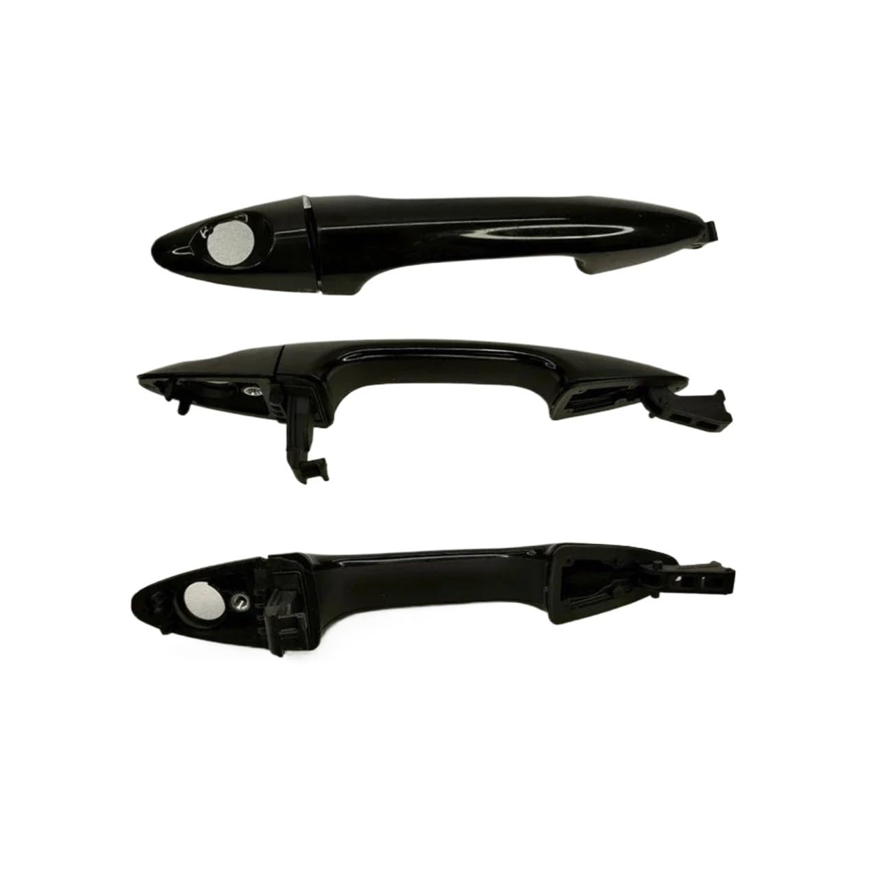 Hljnlvbn Grey Door Handle For Hyundai For Accent 2012-2017 Outer Exterior Door Handle 82662-1R060 82652-1R060 82661-1R050 82651-1R050(Grey)