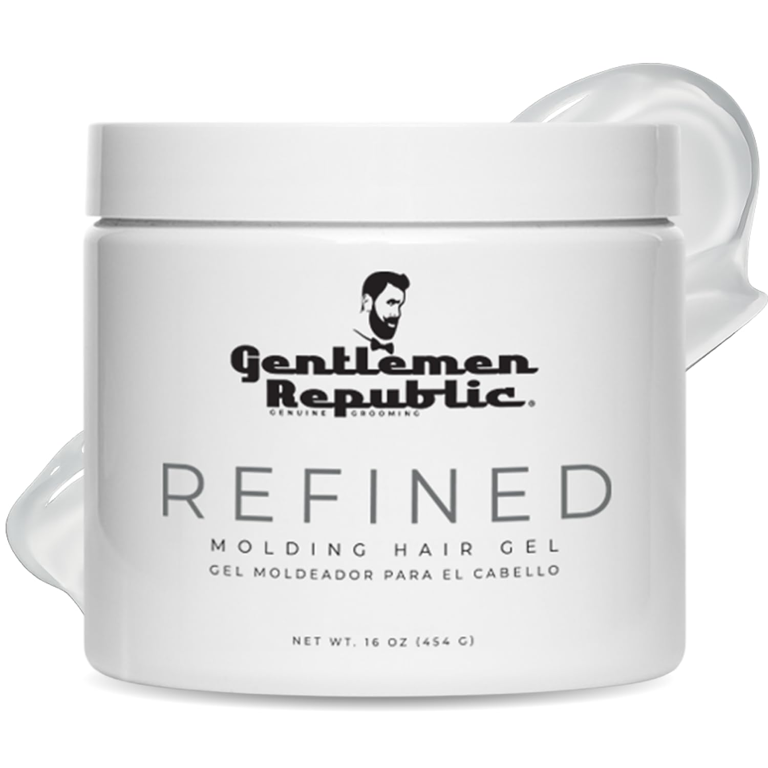 Gentlemen Republic Genuine Grooming 16oz Refined Gel, white (I0110193)