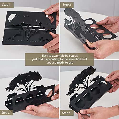 Fjs Elegant Decorative Candle Holder, Iron Silhouette Tea Light Candle Holders For Wedding, Dining Table Centerpiece, Decorations Living Room, Coffee Table Decor, Christmas Valentine's Day Gift #TOP4