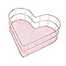 Złoty żelazny kosz na zbiory w kształcie serca nordycki Ins prosty kosz w kolorze różowego złota biżuteria do przechowywania kosmetyków bałagan wykończenie koszyk na owoce