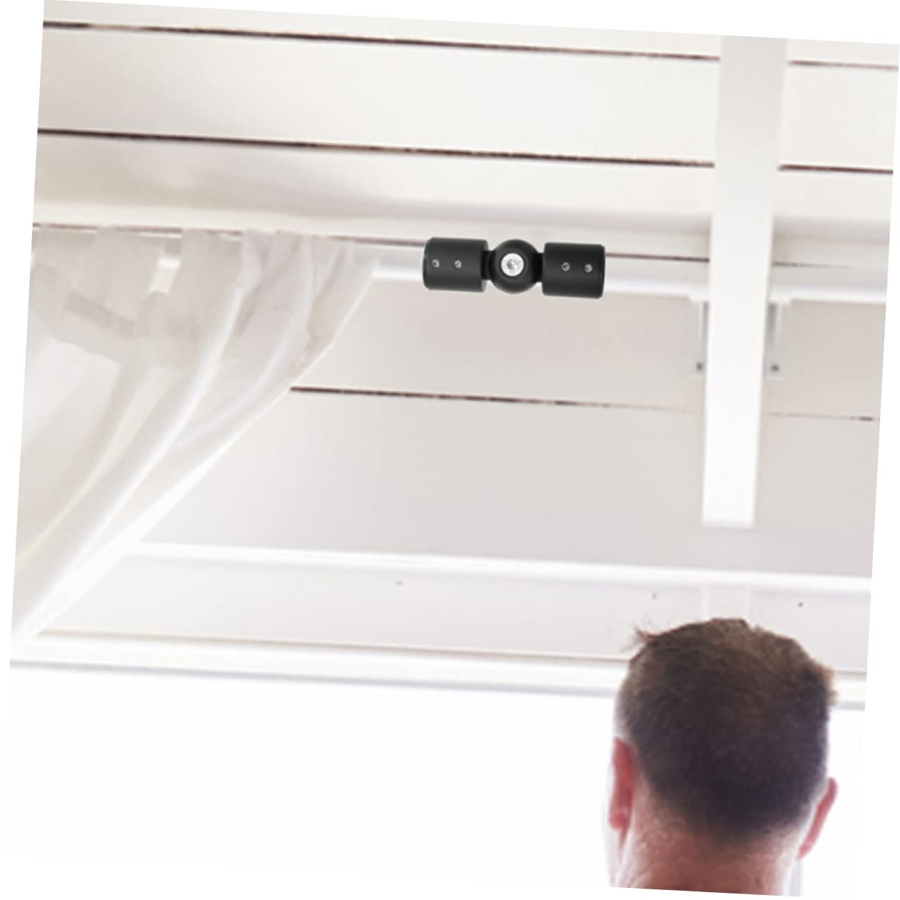 Ciieeo Eckverbinder - Für Gardinenstangen 90-180 Grad