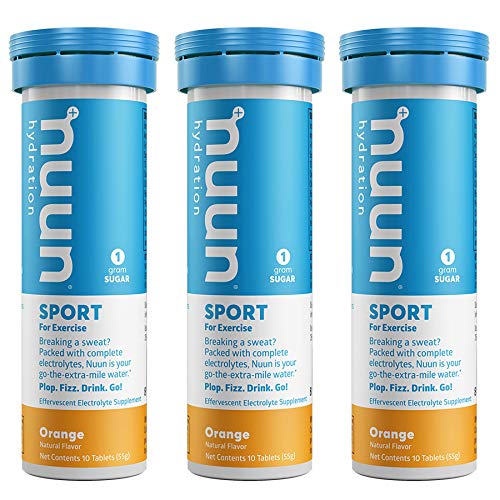 Nuun Sport: Orange Electrolyte Enhanced Drink Tablets (3 Tubes of 10 Tabs) (Nuun Active) - image 1