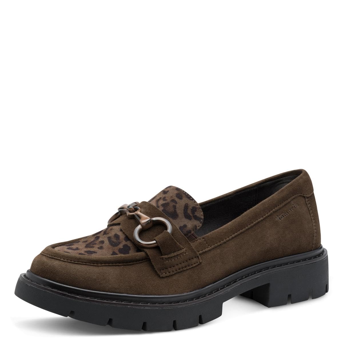 Tamaris Comfort Women’s Leather Slip-Ons Elegant, Mocca Comb, 6,5 UK