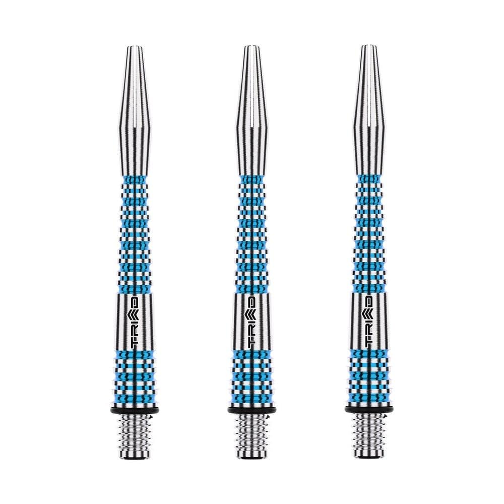 WINMAU Dart Shaft - Triad RX Aluminium Dart Stems - 1 Set per pack (3 darts Shafts in total) - Professional Darts Accessories - Blue Medium Shafts