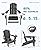 SERWALL Foldable Adirondack Chair, HDPE Adirondack Chair with Wood-Texture-Gray