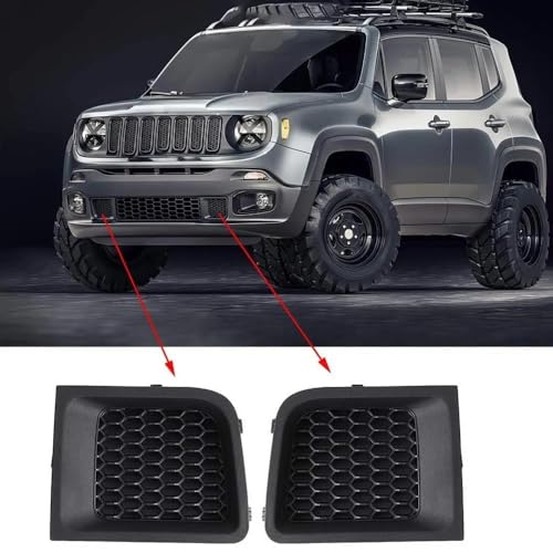 Bisel de rejilla inferior delantera para parachoques de Jeep Renegade de 2015 a 2017 6