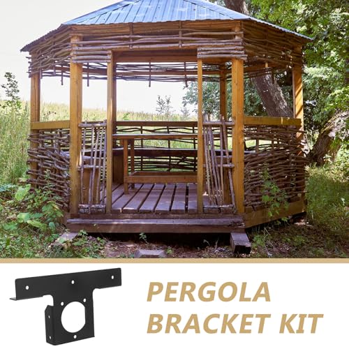 Support pergola en fer robuste contre le vent et l'affaissement du toit - 4