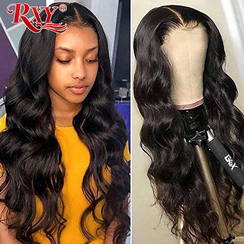 body wave lace frontal wig human hair pre plucked with baby hair