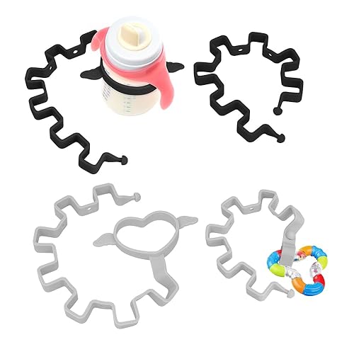 Morlike - Soporte para biberón para niños pequeños, correa para beber con clip para chupete, 100% silicona y libre de BPA, apto para lavavajillas