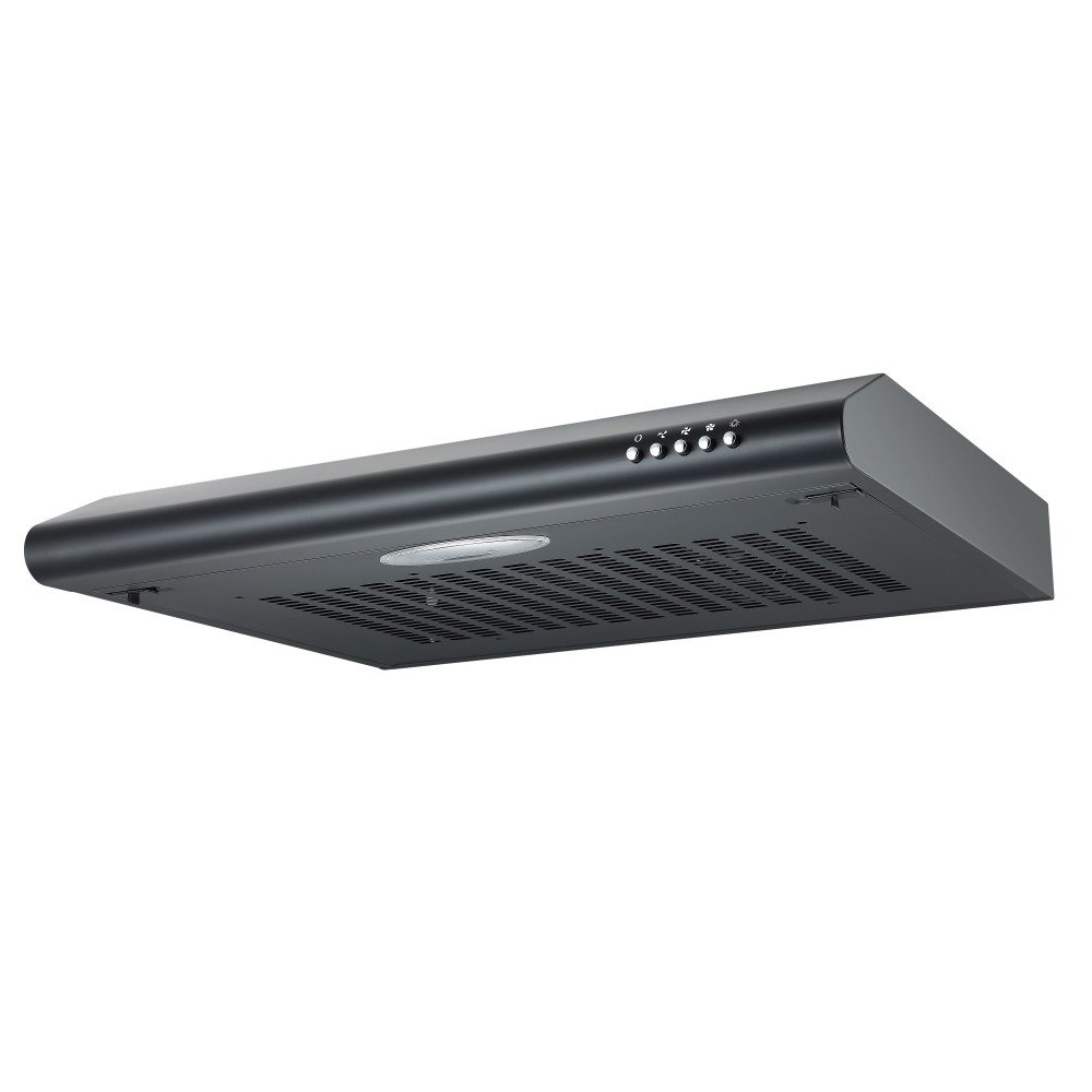 Cookology VISOR600BK DK1M120 60cm Visor Cooker Hood Extractor Fan in Black with Duct - 4