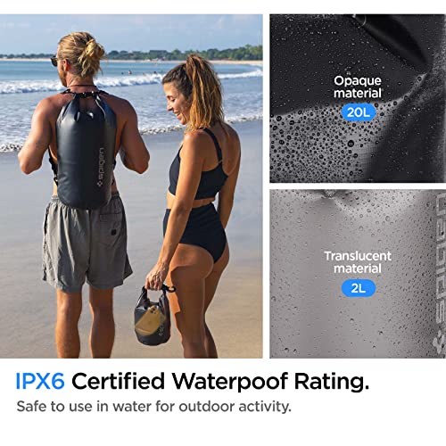 Spigen 防水バッグ ドライバッグ 20L 2L 2個セット IPX6認証