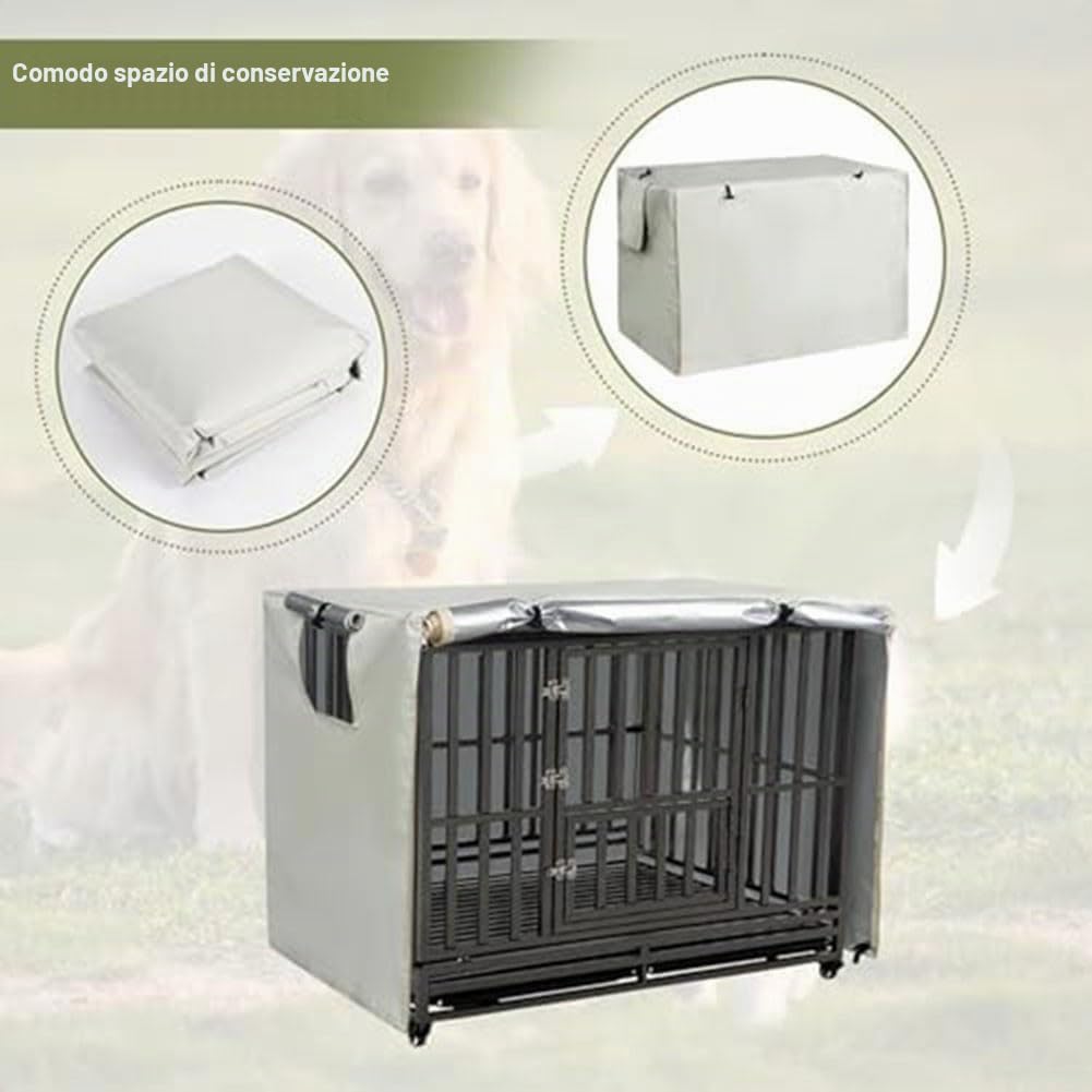 StarRing Copertura per gabbia metallica per animali domestici da esterno, copertura per gabbia metallica traspirante universale Oxford 210d universale, copertura ombreggiante per gabbia antivento con