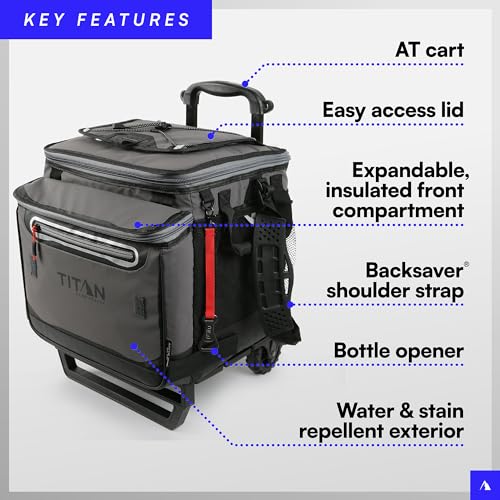 Titan By Arctic Zone 5-21602-50-0E Deep Freeze 60 (50+10) Can Wheeled Cooler thumb #1
