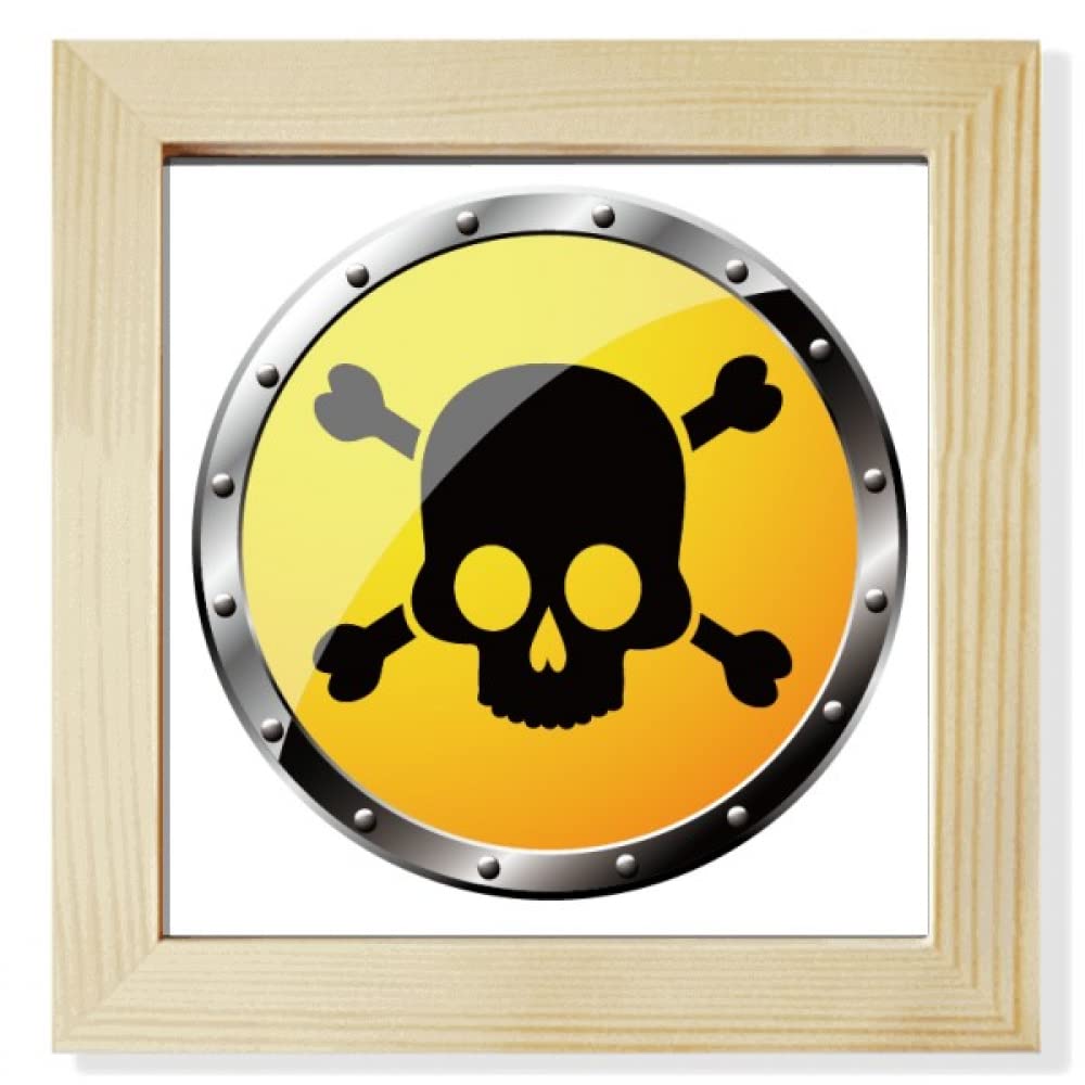 Logo Yellow Background Lethal Substance Square Picture Frame Wall Tabletop Display