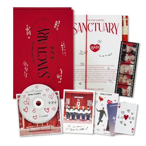 TXT   [The Star Chapter: SANCTUARY] (Standard   LOVER Ver.) Outbox Photobook + Poster + CD + Postcard + Sticker + Confetti Board + Photo Card + 5 Extra Photocards