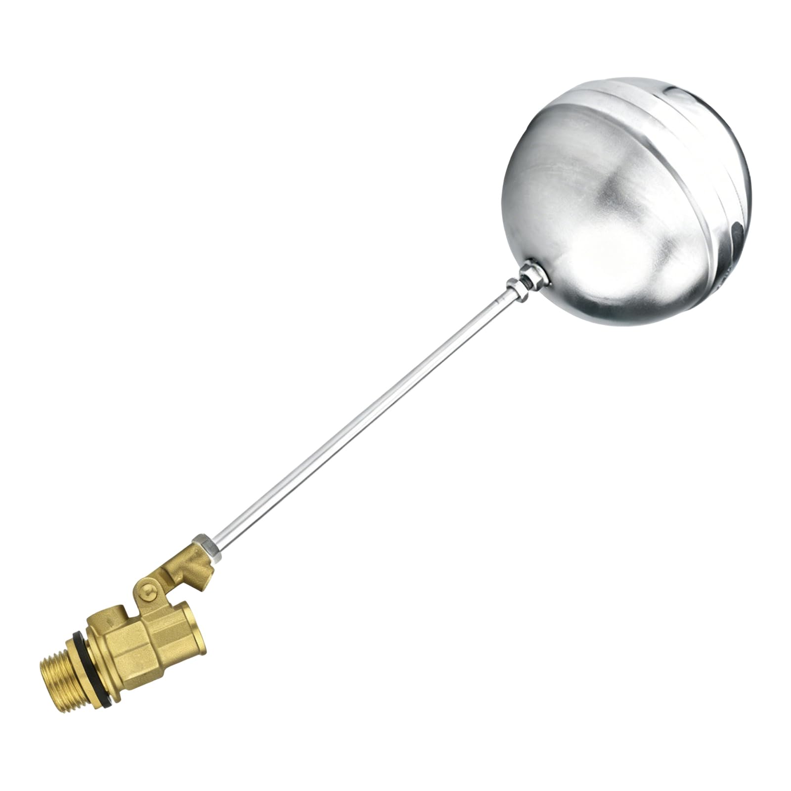 Brass Bidirectional Insertion Float Ball Valves for Water Tanks Levels Control Automatic Adjustable Flows Switches Enduring Water Levels Control Valves