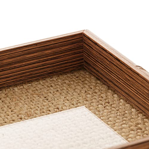 BANDEJA MADEIRA BAMBU COM SISAL 30x17x4CM NATURAL