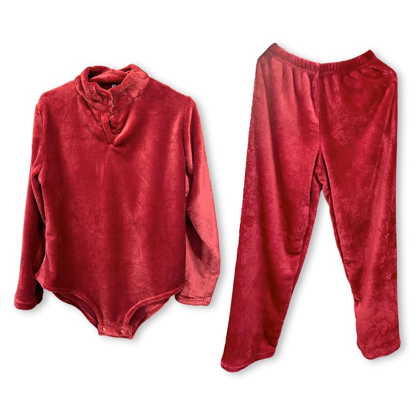 Pijama Mujer Invierno con Body en la Parte Superior - Pijama Mujer - Pijamas Mujer - Pijamas Mujer Invierno