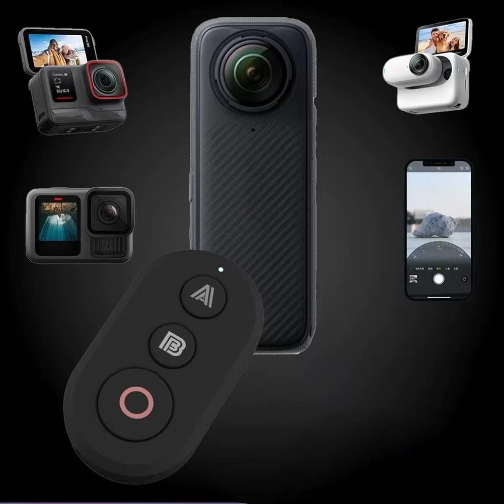 Télécommande intelligente pour Insta360 X5 X4 PRO2 GOPRO13/12, télécommande à portée d'action compatible Bluetooth, accessoire de filmage à distance sans fil