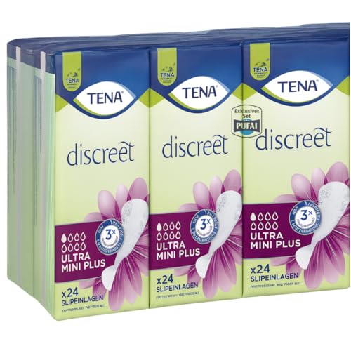 Ultra Mini Plus Slipeinlagen – Damenbinden – 24 Stück – 5er Pack – Diskrete & komfortable Hygiene Ultra Mini Plus Slipeinlagen – Damenbinden – 24 Stück – 5er Pack – Diskrete & komfortable Hygiene