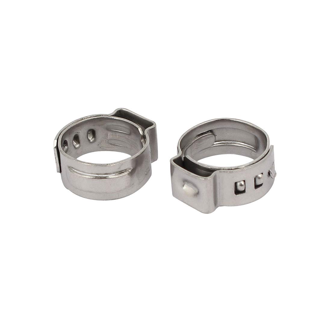 Aexit 10.3mm-12.8mm 304 Clamps Stainless Steel Adjustable Cable Pipe Tight Hose Strap Clamps Clamps 10pcs