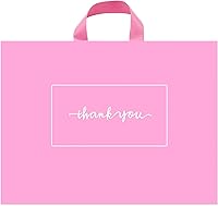 Vista 12 de 50 bolsas de mercancía con texto en inglés "Thank you" de 10 x 12 pulgadas, bolsas de agradecimiento extra gruesas de 3.1 mil para pequeñas