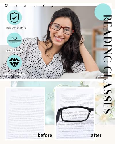 Image of Yexiya 24 Pack 1.75 Reading Glasses Bulk Adjustable Traditional Reading Glasses with Spring Hinge Non-prescription for Men Women, Multicolor