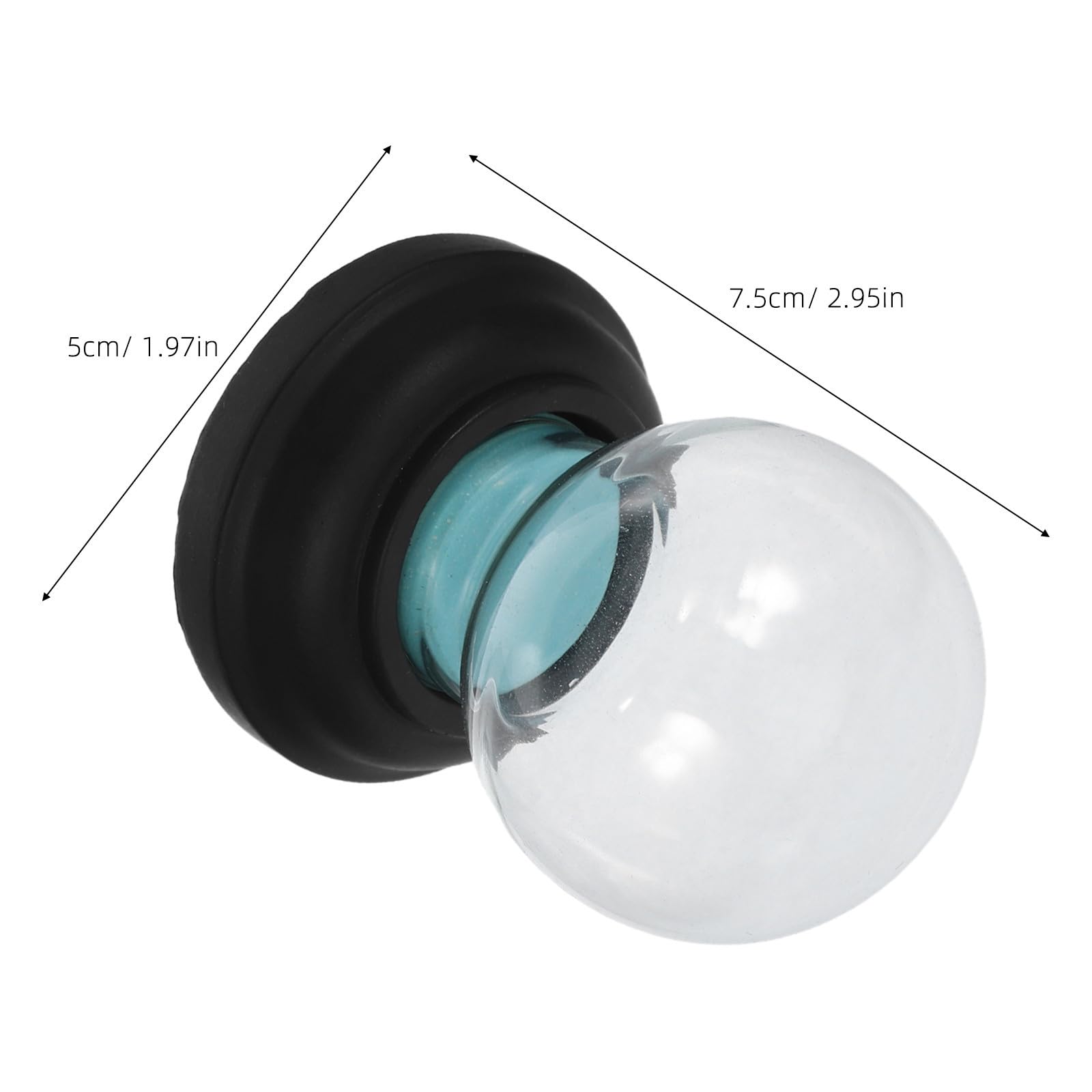 Toyvian 5 Piezas Cúpula de Bola de Nieve Transparente Gruesa para Navidad, | Tapa Roscada Reutilizable, Fácil de Limpiar, para Decoraciones Festivas y Hogar Navideño